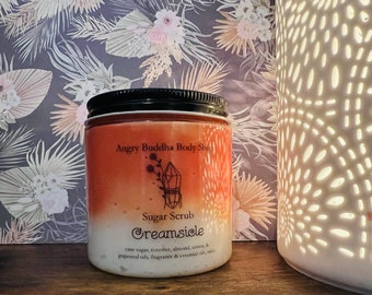 Fruity Sugar Scrub, Coconut Oil, Exfoliating Self Care with Spoon