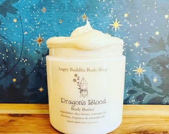 Dragon's Blood Body Butter, natural moisturizer, moisturizing, shea butter