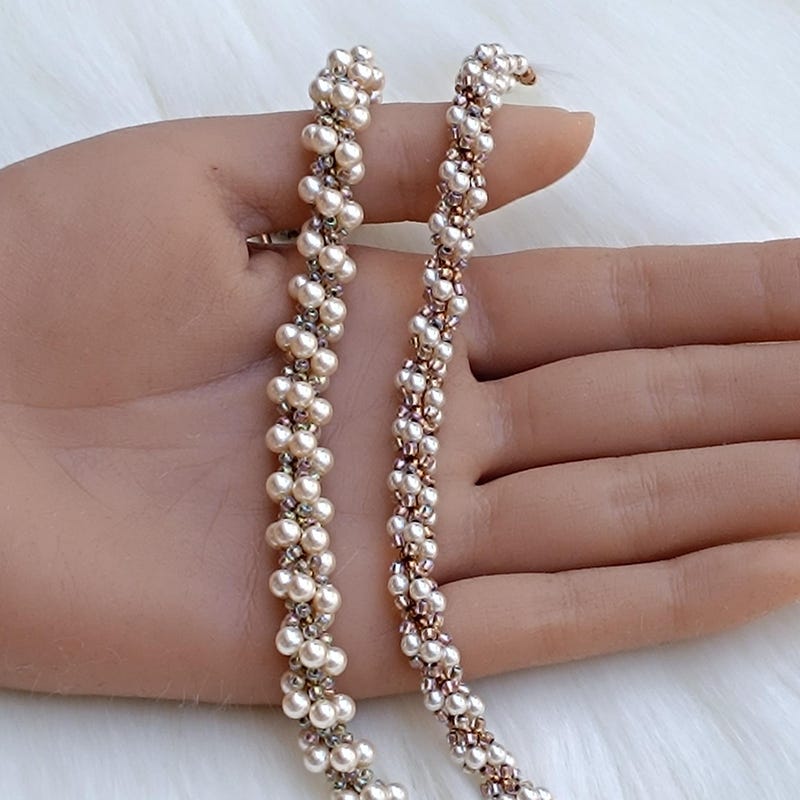 Beaded Rope Pearls - Etsy UK