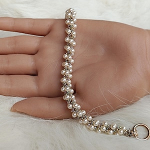 Pearl Bracelet Necklace Tutorial: DIY Beaded Rope Pattern, "Donna" Bracelet PDF