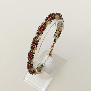 Beaded Bracelet Tutorial: Crystal & Seed Bead DIY Pattern ("Arina" PDF)
