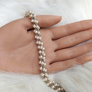 Pearl Bracelet Necklace Tutorial: DIY Beaded Rope Pattern, "Donna" Bracelet PDF