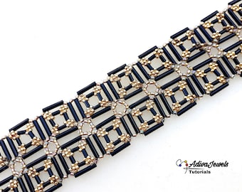 Beaded Bracelet Pattern, "Lara" Tutorial