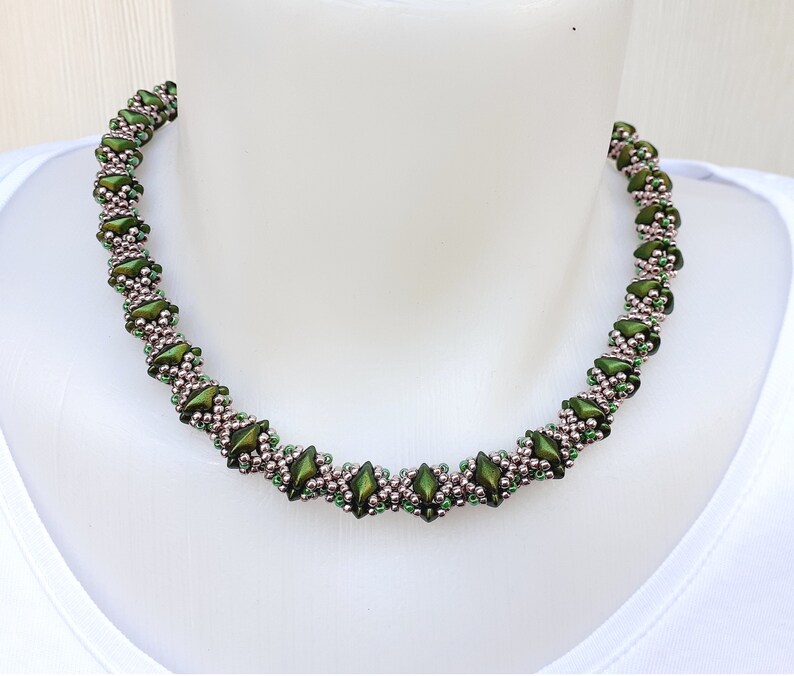 Bead Weaving Necklace or Bracelet Pattern gemma Etsy