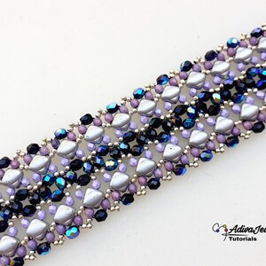 Bracelet Pattern DIY, Bead Weaving Project, &quot;Jody&quot; PDF Beading Tutorial (English)