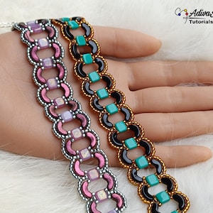 "Anleitung für Perlenarmbänder ""Mina"" mit Tile und Arcos Perlen (Englisch)"