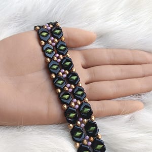 Bead Bracelet Pattern: DIY Beadwork Tutorial ("Vera" PDF)
