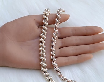 Handleiding voor een parelarmband: DIY kralenkoordpatroon, "Donna" armband (PDF)