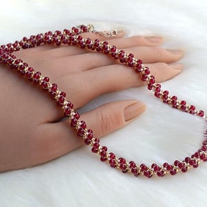 Beaded Rope Pattern: Seed Beads and Pearls or Firepolish Crystals, "Ivy" Tutorial (English)