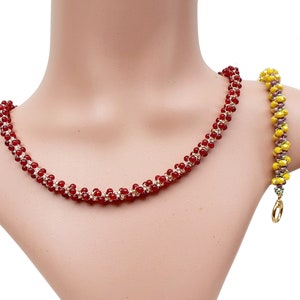 Beads Rope Pattern, DIY Beaded Jewelry, &quot;Ivy&quot; PDF Beading Tutorial (English)