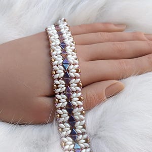 Patrón de tejido de cuentas para pulsera DIY "Nina" (Tutorial en PDF) (Inglés)