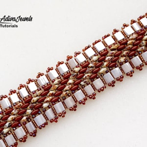 Tila Beads Pattern, "Stripes" Bracelet