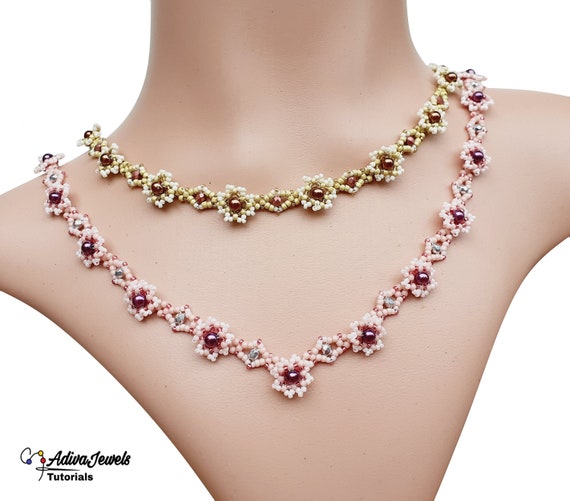 Beaded Flower Necklace How-to, 