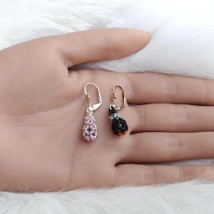 Patrón de pendientes de cuentas: cuentas de semillas y cristales (tutorial en PDF "Ari")