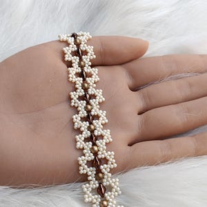 Tutorial per braccialetti di perline: schema GemDuo e perline (PDF "Felly")