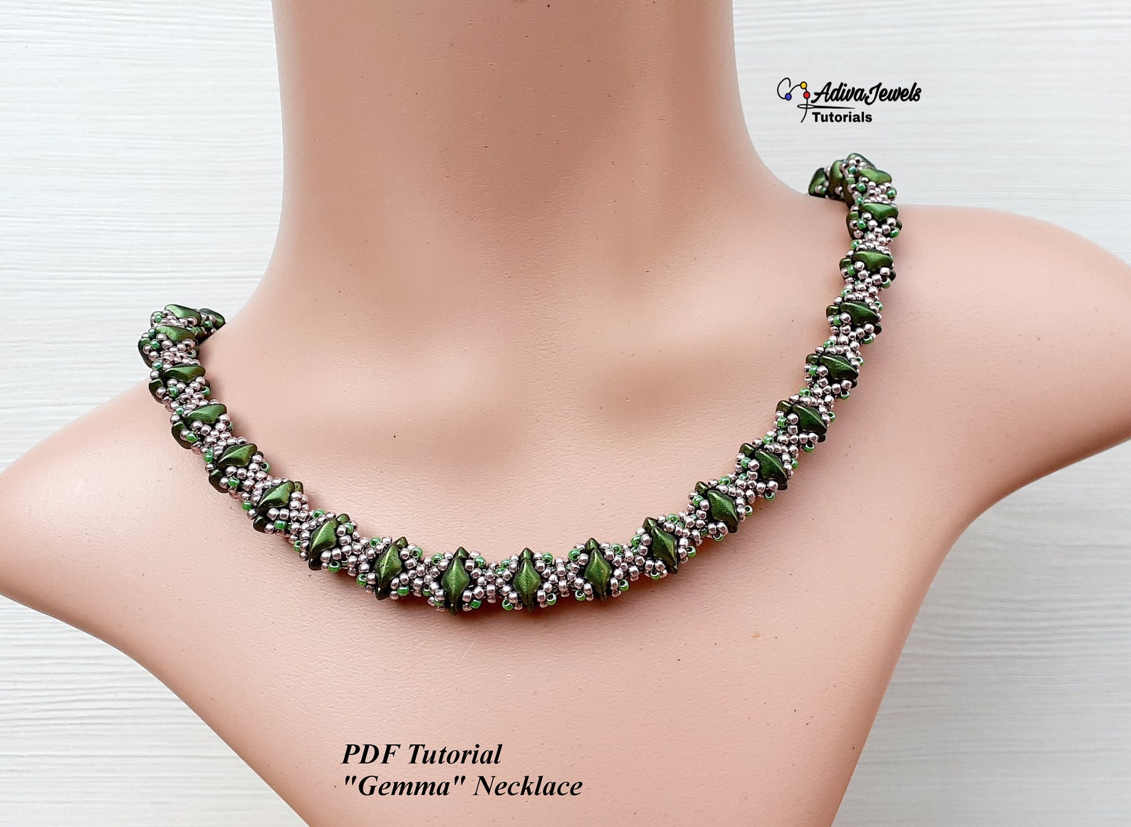 Bead Weaving Necklace or Bracelet Pattern gemma Etsy