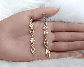 Beaded Earrings Pattern: Jewelry Design ("Casey" PDF Tutorial)