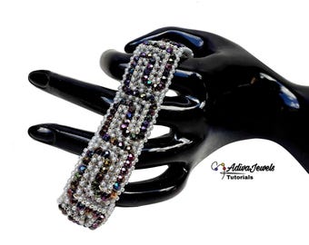 DIY Beaded Bracelet Pattern: Seed Beads & Crystals ("Endless Love" PDF Tutorial)