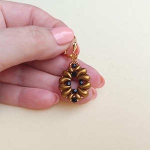Beaded Pattern for Earrings, DIY Beads Jewelry, "Shell" PDF
