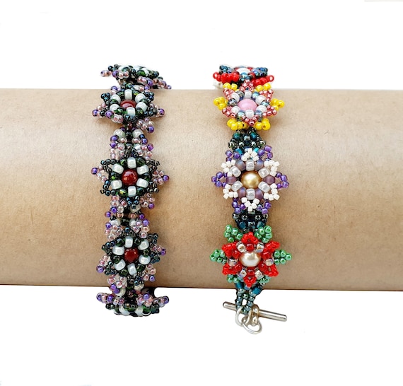 How To Make Bracelet//Flower Bracelet//Seed Beads Jewelry Designs