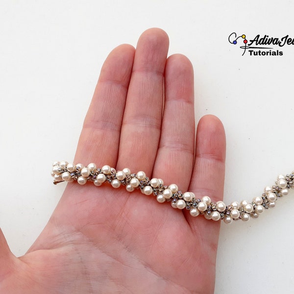 Pearl Bracelet or Necklace Tutorial, "Donna" Beading Pattern