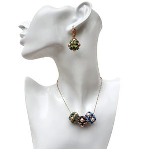 Beaded Bead & Earring Tutorial: Jewelry Making Pattern ("Mia" PDF)