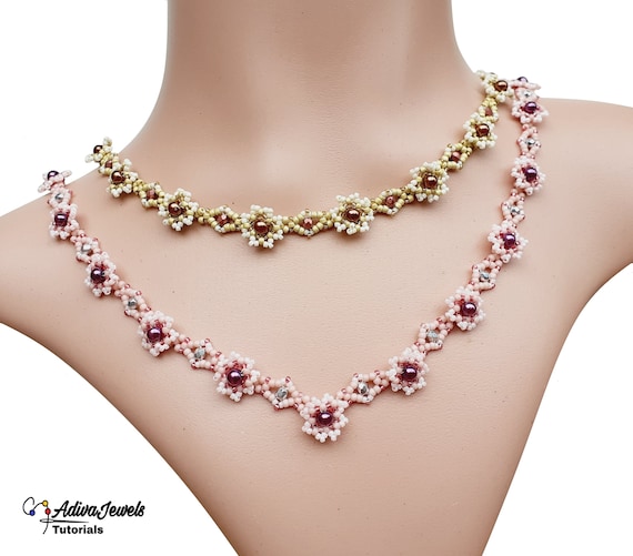 Beaded Flower Necklace How-to, 