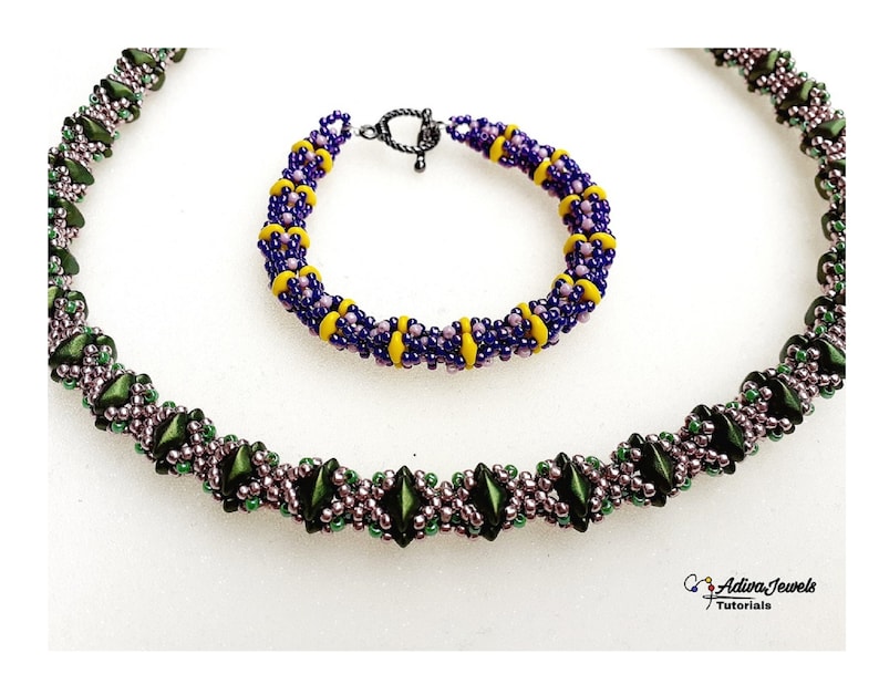 Bead Weaving Necklace or Bracelet Pattern gemma Etsy
