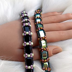 Wendbares Armband Anleitung: Reversible, DIY Perlen-Muster ("Bonnie" PDF, Englisch)