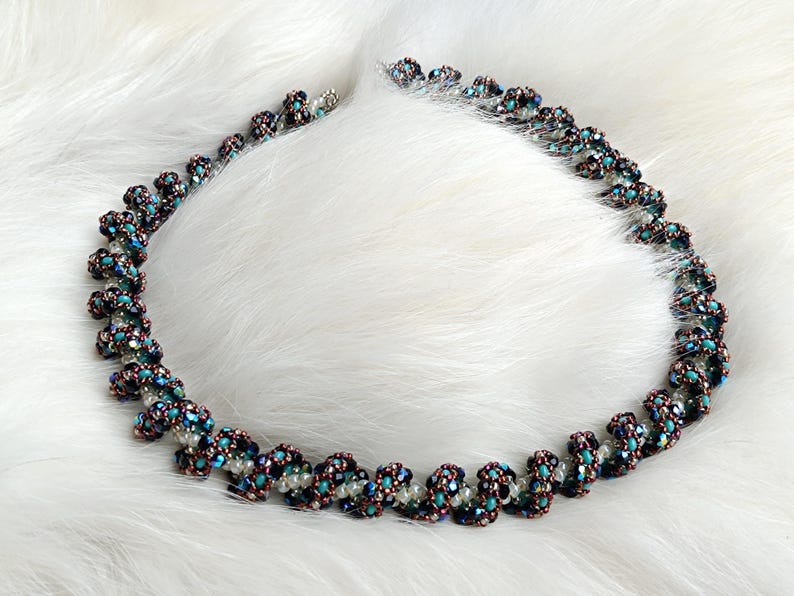 Beaded Rope Tutorial, Beading Pattern DIY, Spiral Necklace or Bracelet ...
