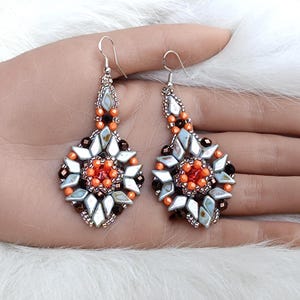 Perlen Ohrringe Muster: Kristall & Tschechische Perlen DIY Schmuck Anleitung ("Sonia" PDF)