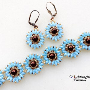 beaded jewelry pattern, DIY beadwork design, bead weaving guide, superduo beading DIY, seed bead projects, jewelry making PDF, DIY jewelry set, beadwork instruction, handmade jewelry guide, step-by-step beading, creative bead designs, beading tutorial
