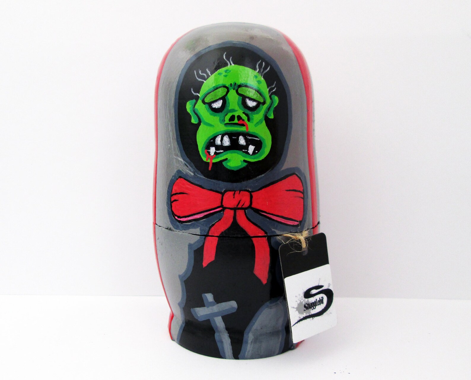 Zombie Nesting Dolls Handpainted Undead Matryoshka Set Etsy