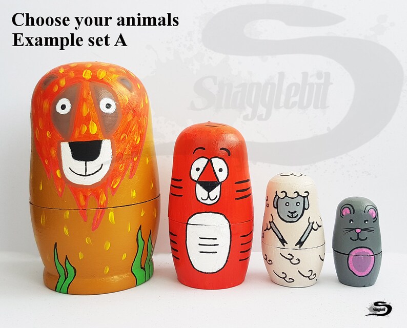 farm animal nesting dolls