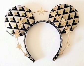 PREORDER 4-6 WEEKS Gatsby Roaring 20's Star Halo Crown Mouse Ears by Le Petit Mouse