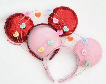 Valentine Sweethearts Mouse Ears by Le Petit Mouse