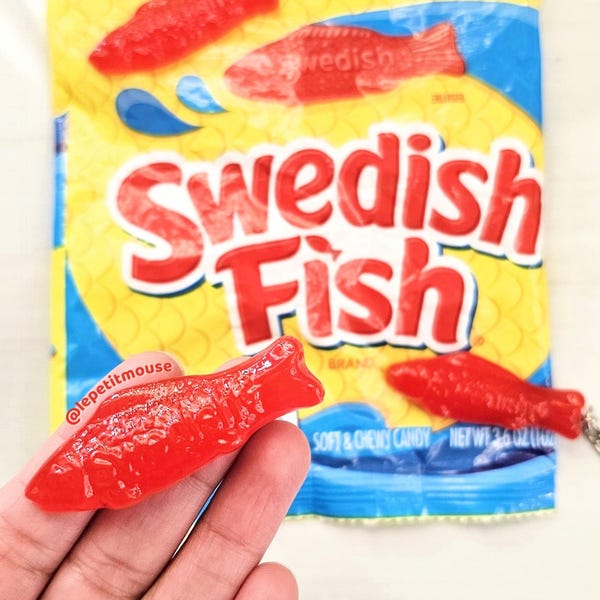 Gummy Swedish Fish Keychain