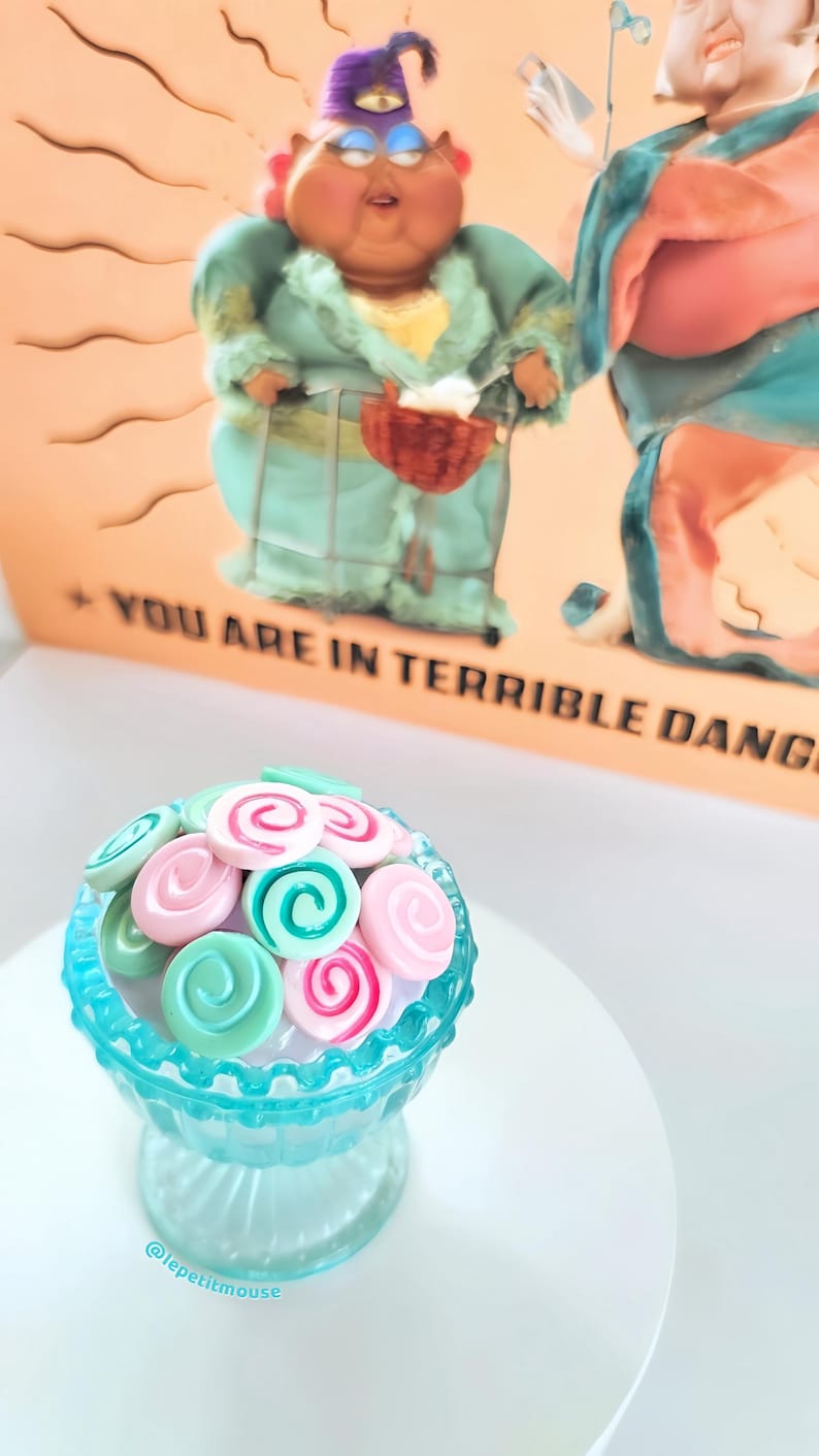 Coraline Inspired Mini Taffy Bowl Prop Decor image 4