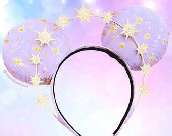 PREORDER 4-6 WEEKS Lavender Celebration Star Halo Crown Mouse Ears by Le Petit Mouse