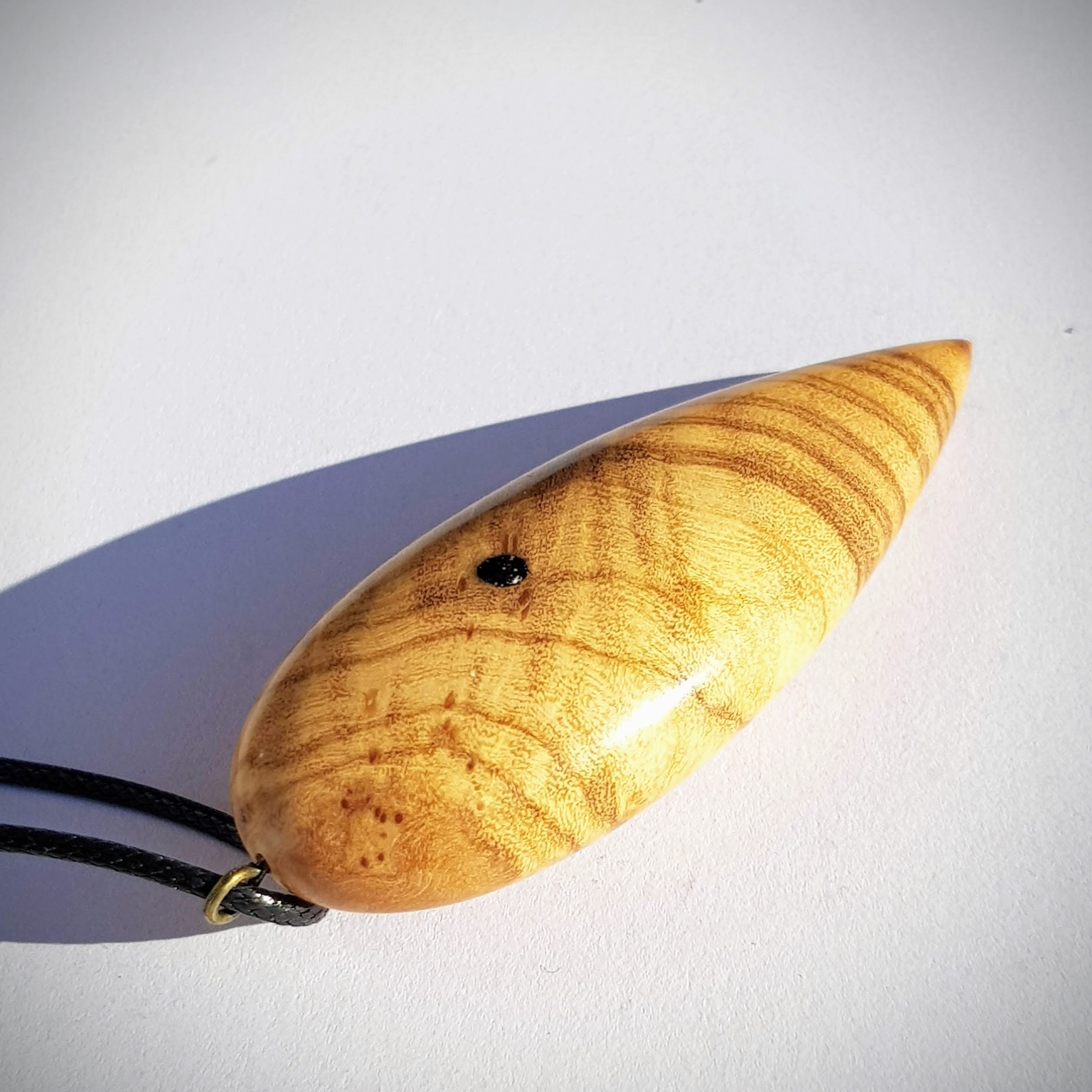Wooden pendant Olive wood Oil Finish