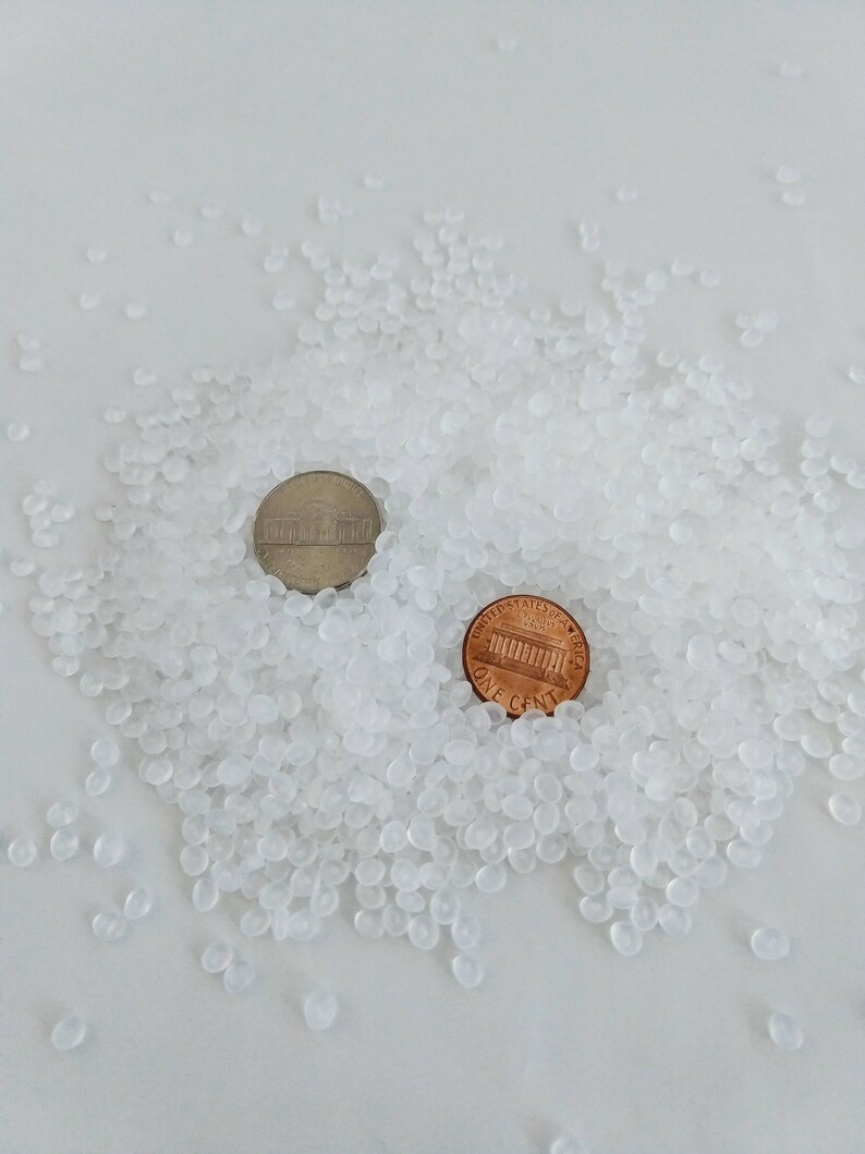 Plastic Poly Pellets Beads for Crafts New Virgin Unused Natural Pellets