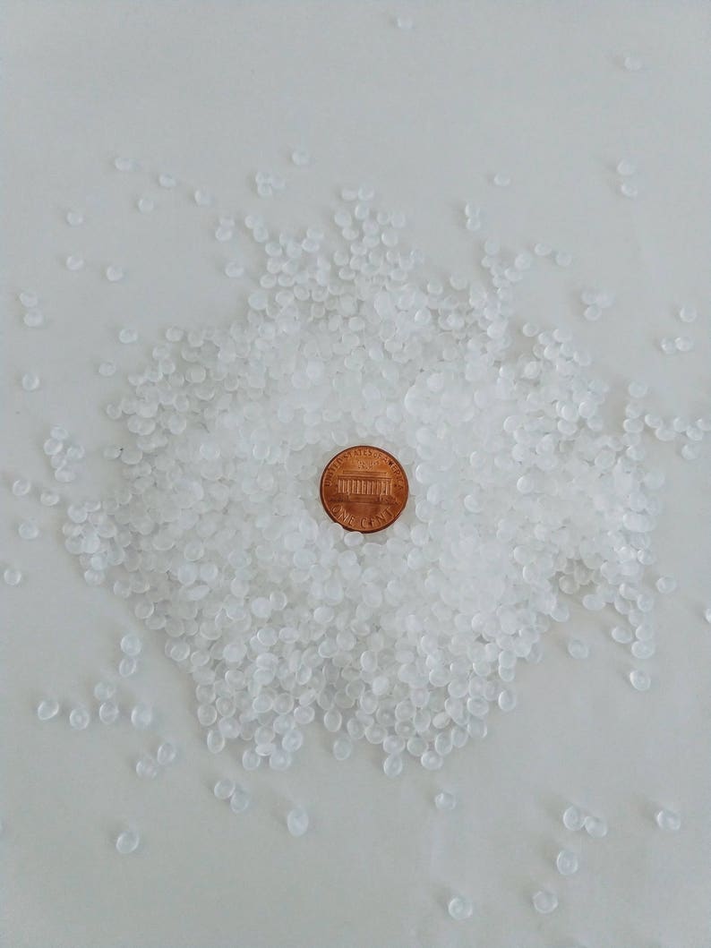 Plastic Poly Pellets Beads for Crafts New Virgin Unused Natural Pellets