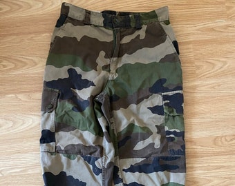 本物のフランス製「J. Veyrier」迷彩パンツ/戦闘用ズボン/アーミーパンツ (W28 L25)