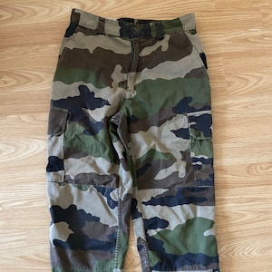 Genuine French &#39;J. Veyrier&#39; Camouflage Pants / Combat Trousers / Army Pants (W28 L25)