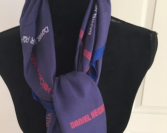 Stunning French DANIEL HECHTER, PARIS Logo Scarf (Square 31" x 31")