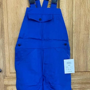 NOS - French &#39;Bugatti Bleu&#39; Rail Worker&#39;s French Workwear Dungarees / Overalls / Bleu de Travail&#39;s (S)
