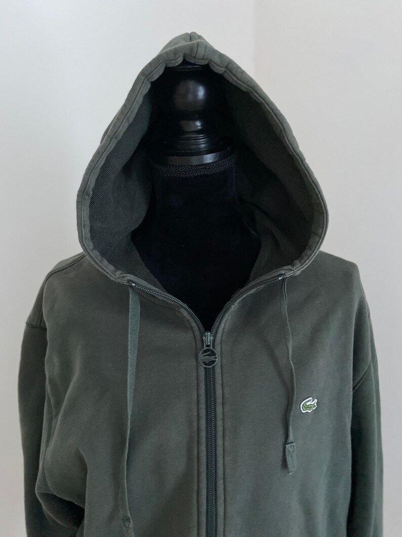 lacoste khaki hoodie