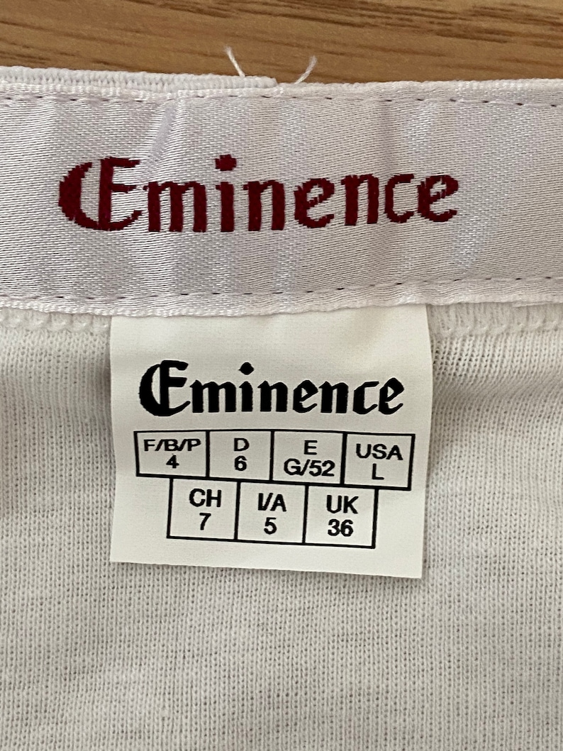 Pack of TWO Men/'s French /'EMINENCE/' Vintage Pure White Cotton Undies Y Fronts ML NOS