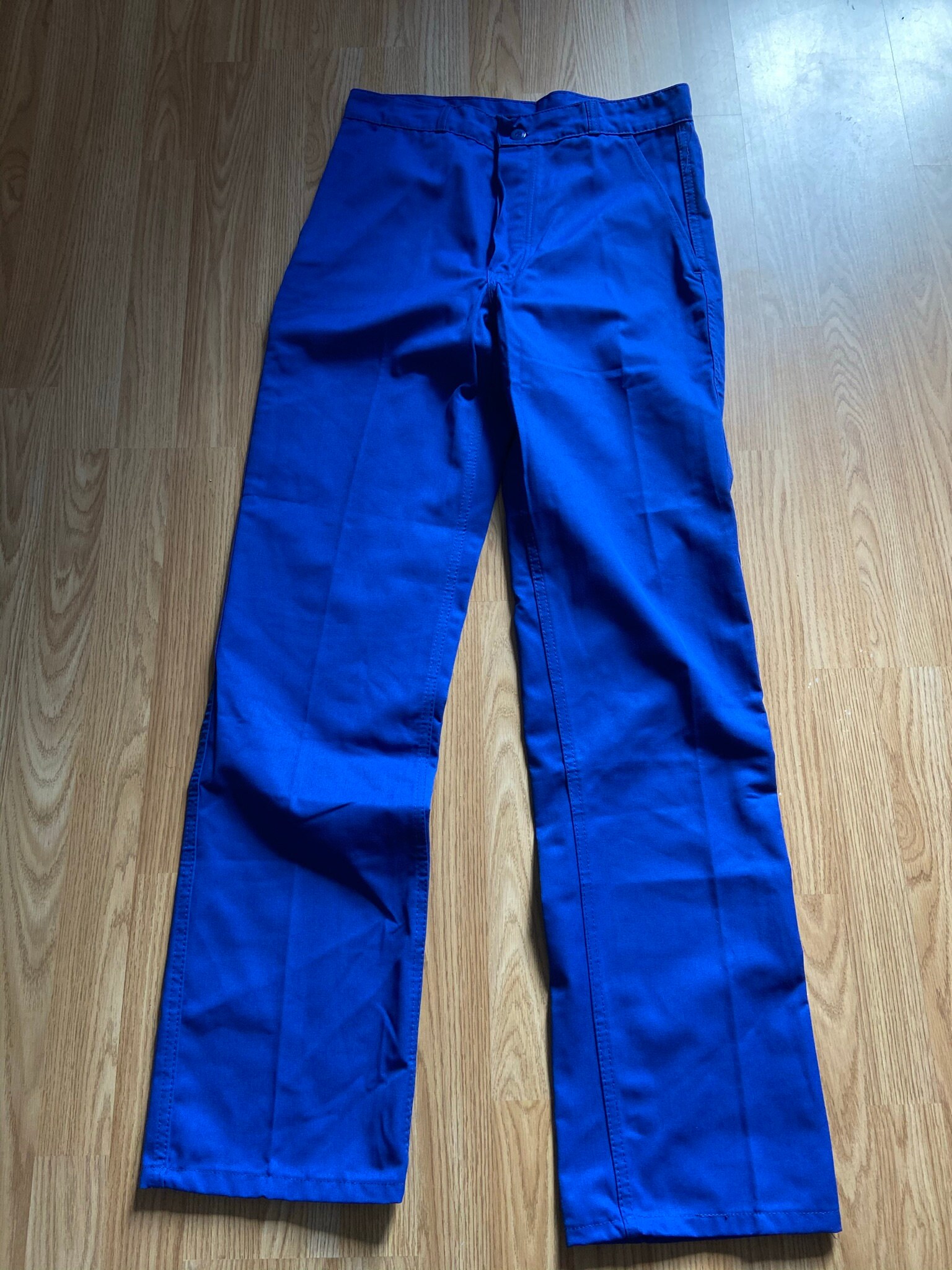 Image of Unworn - French Polycotton Bugatti Bleu Chore Pants/De Travail | W32 L35