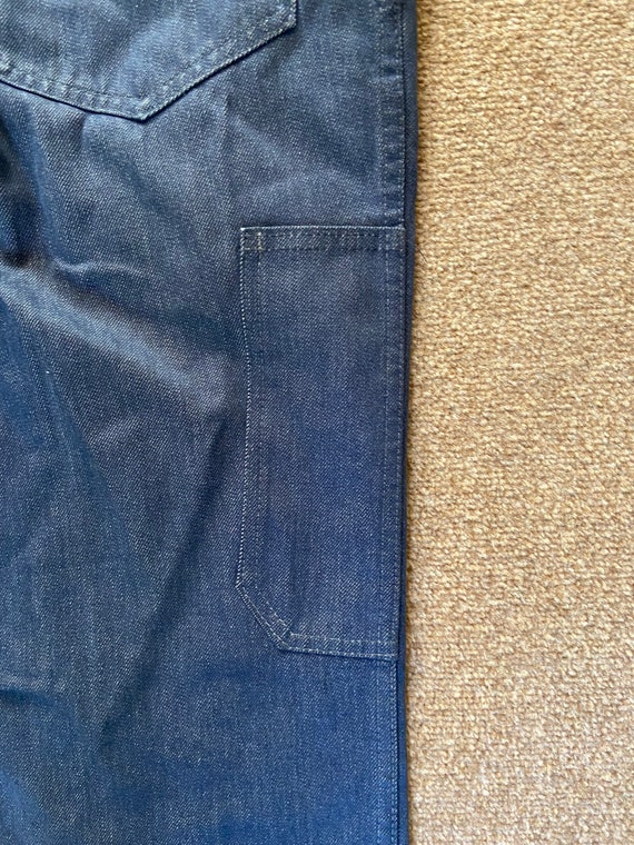 Vintage French Denim Style Work Trousers / Chore … - image 10